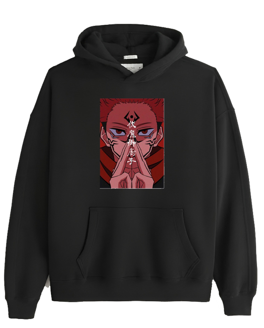 jujutsu kaisen GOJO Oversize  Hoodie Black 10