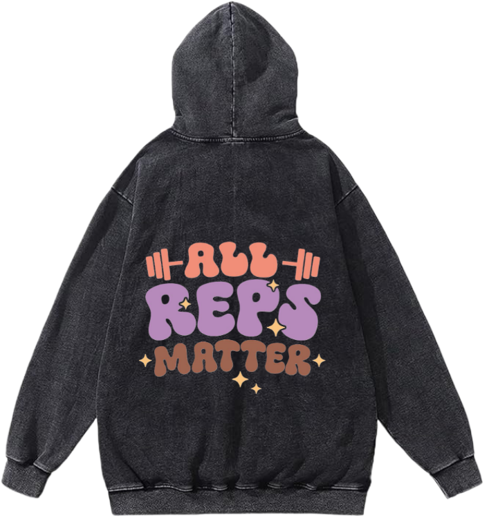 workout gym pilates Oversize Hoodie Washed Back 10