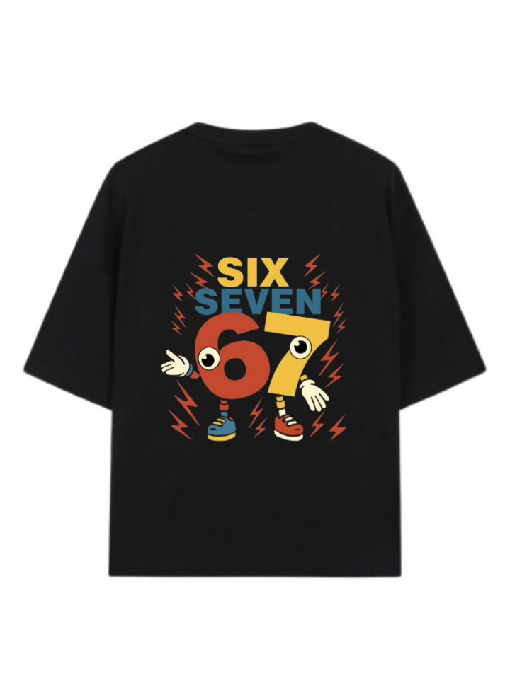67 designs One Size t- shirt Black Back 10