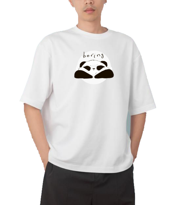 PANDA Oversize Hoodie White 10