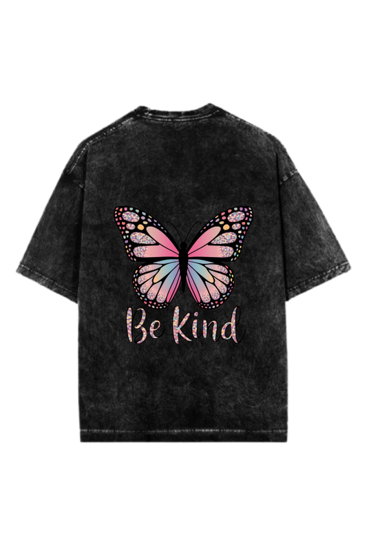 butterflies One Size t- shirt Washed Back 10