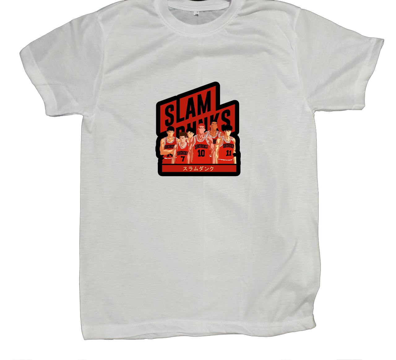 Slam Dunk t- shirt fat White 10
