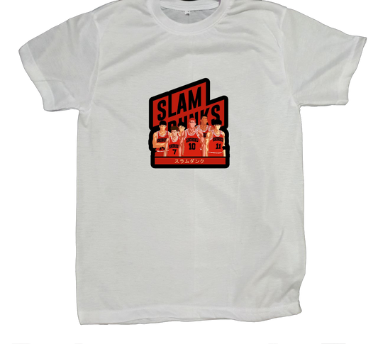 Slam Dunk t- shirt fat White 10