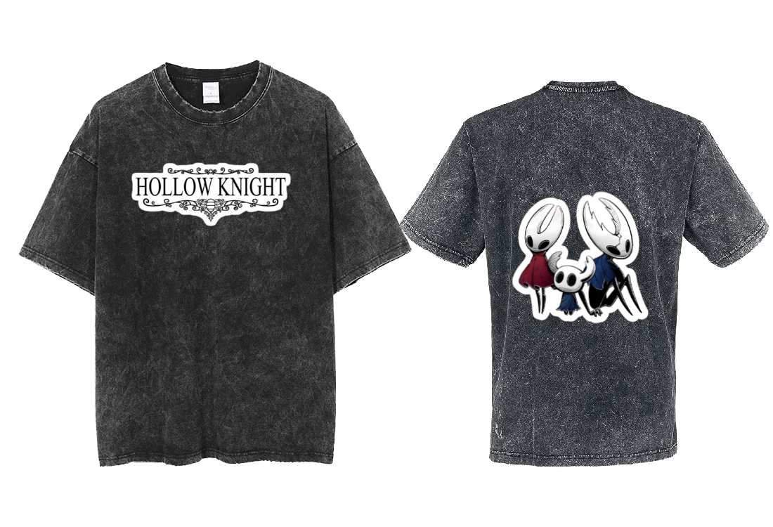 Hollow Knight t- shirt One Size Washed Back 10