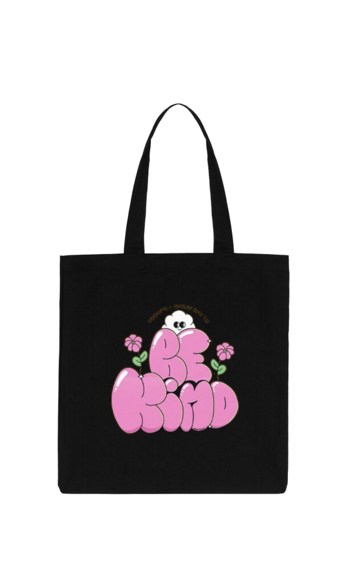 Be Kind tote bag Black 197