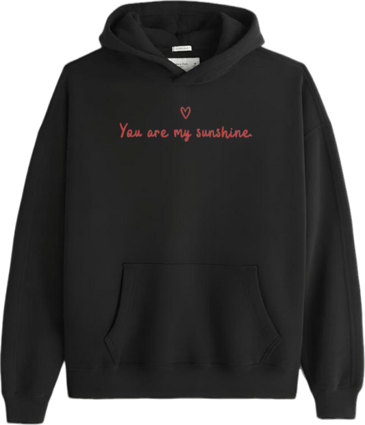 VaIentine coupIe Oversize Hoodie Black 10