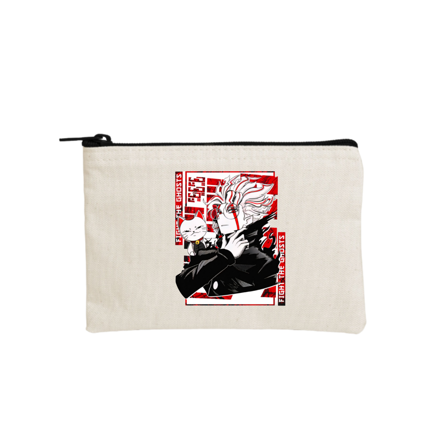 RANDOM ANIME GIRL wallet pencil case Beige 17