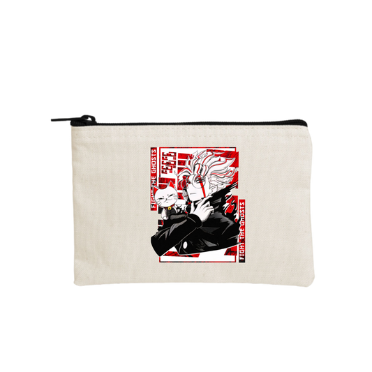 RANDOM ANIME GIRL wallet pencil case Beige 17