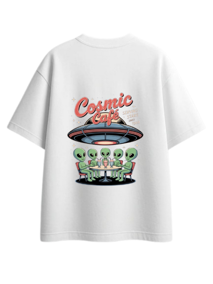 aliens One Size t- shirt White Back 10