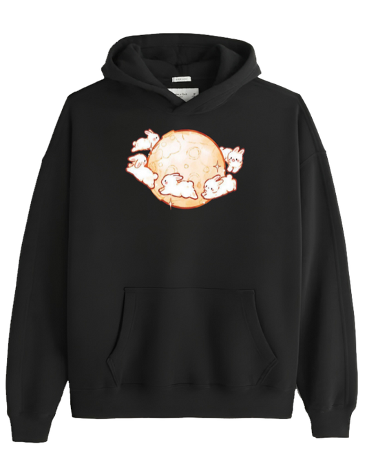 bunny Oversize Hoodie Black 10