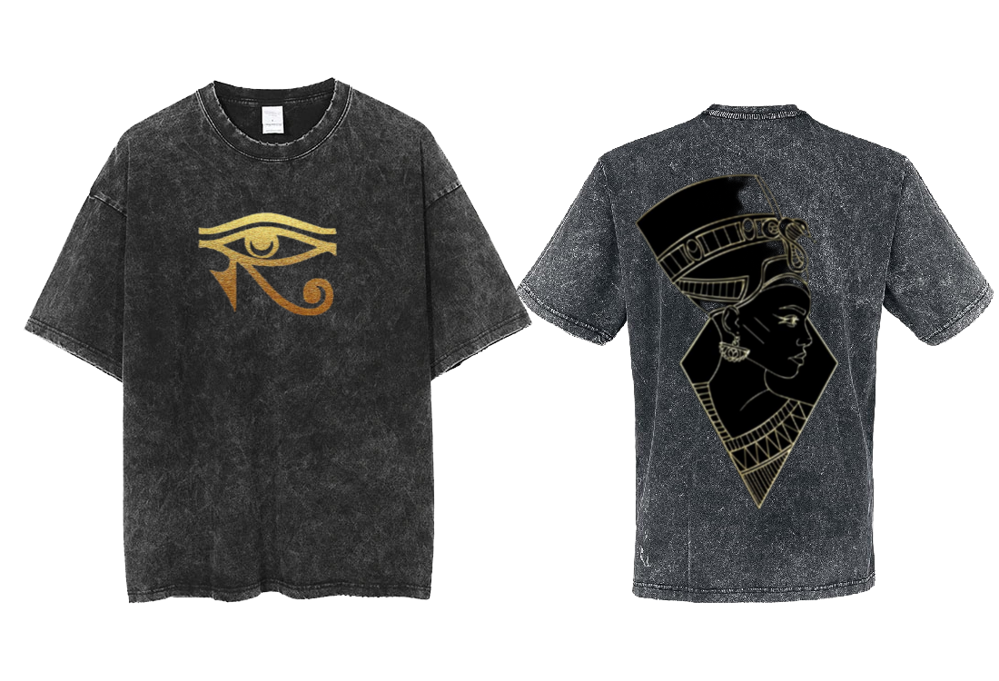Egypt t- shirt Over Size Washed Back 10