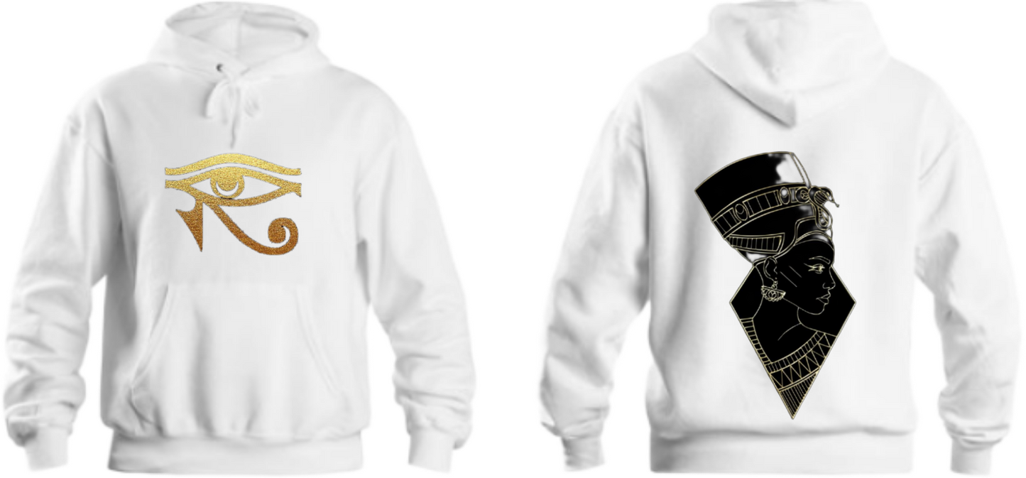 Egypt Over Size hoodie White Back 10
