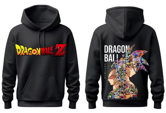 Dragon Ball One Size hoodie Black Back 10