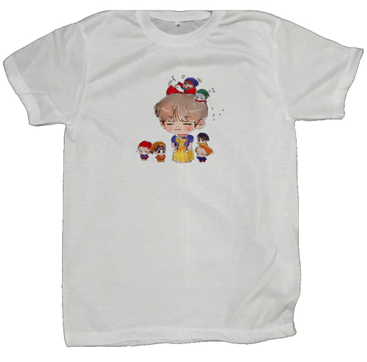 BTS t- shirt fat White 10