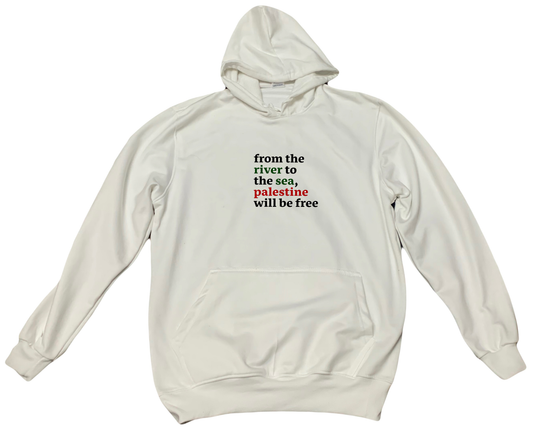 Palestine One Size hoodie White 19