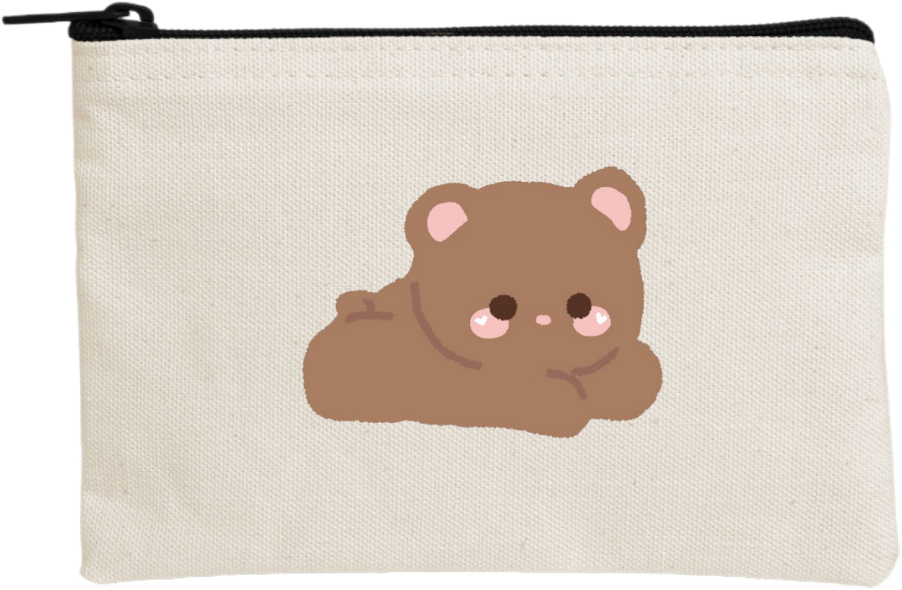 bear wallet pencil case Beige 10