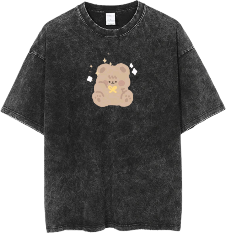 bear t- shirt Washed 10