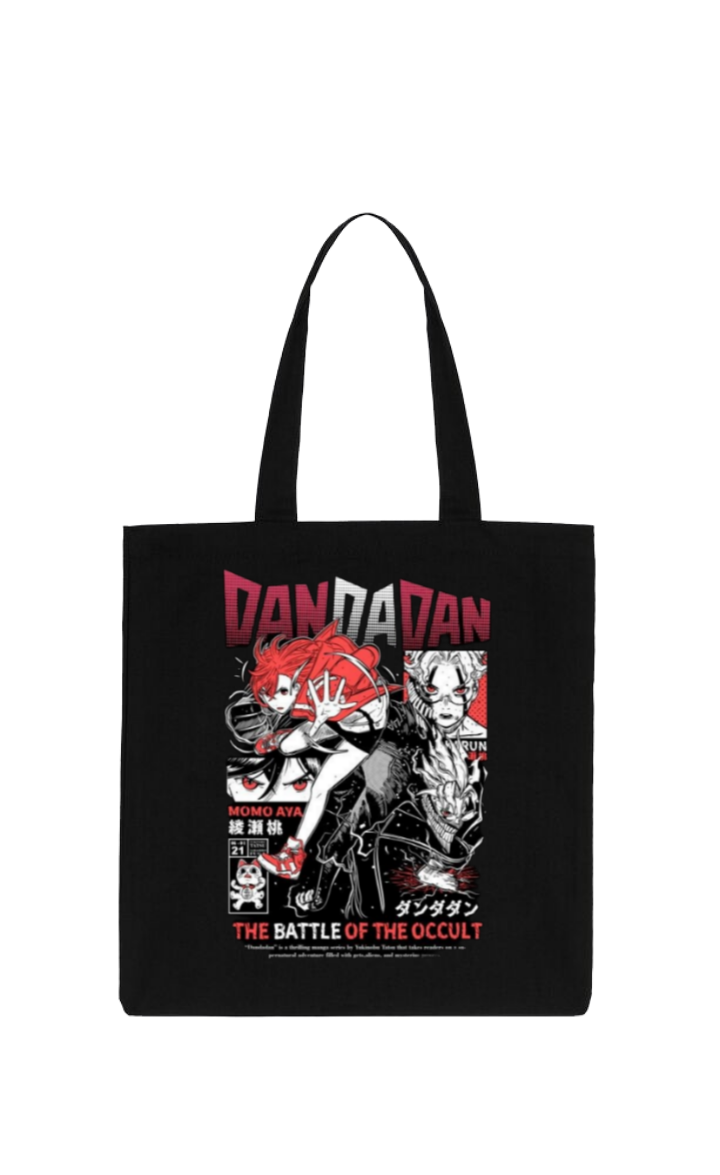 Dandadan tote bag Black 10