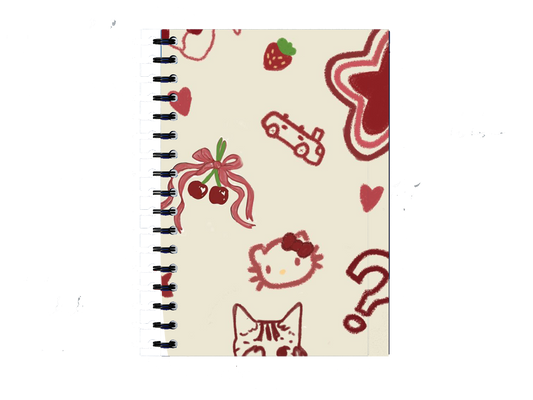 Notebook Hello Kitty coquette doodle 10