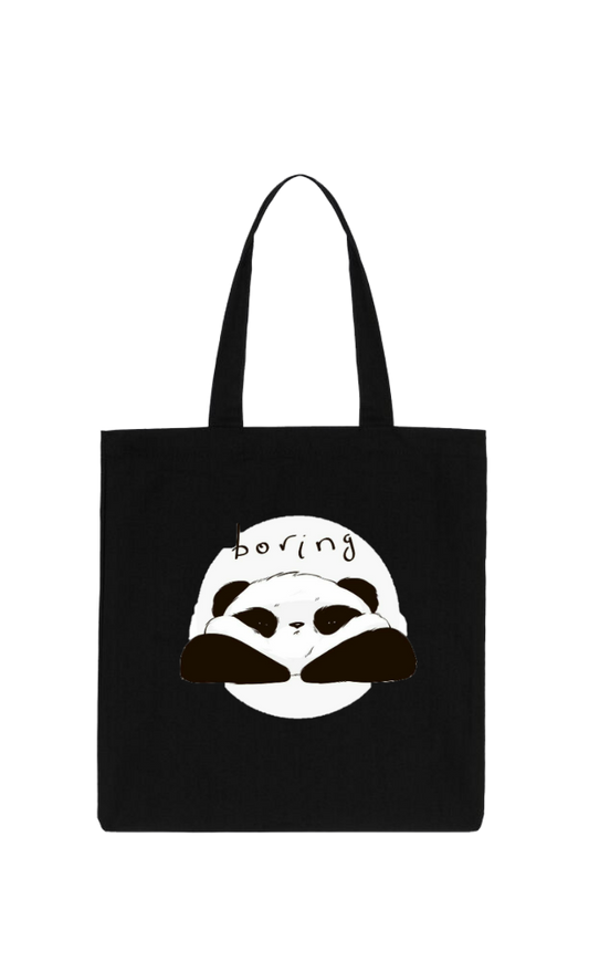 PANDA tote bag Black 10