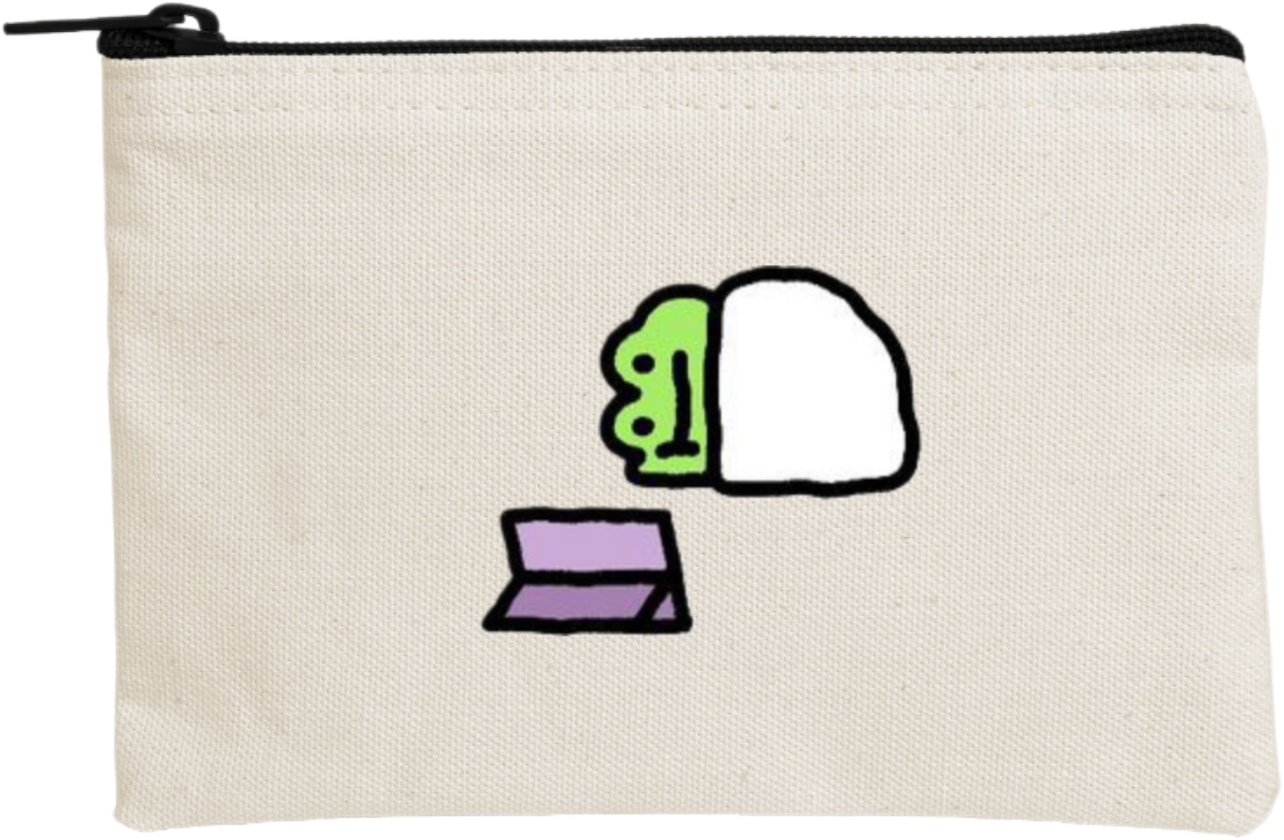 Frog wallet pencil case Beige 10