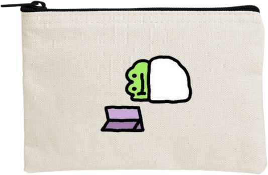 Frog wallet pencil case Beige 10