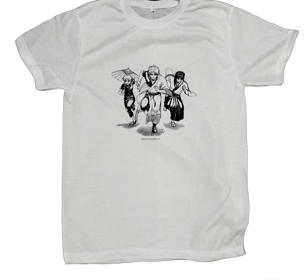gintama t- shirt fat White 10