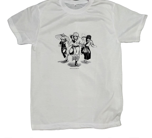 gintama t- shirt fat White 10