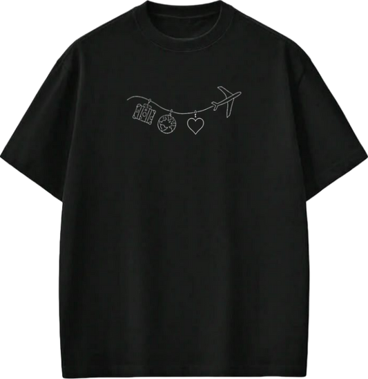 travel travellar t- shirt Black 12