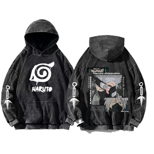 Naruto Shippuden One Size hoodie Washed Back 10