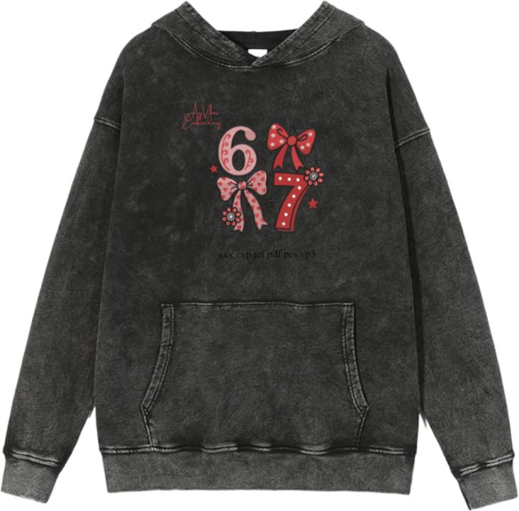 67 designs Oversize Hoodie Washed 10