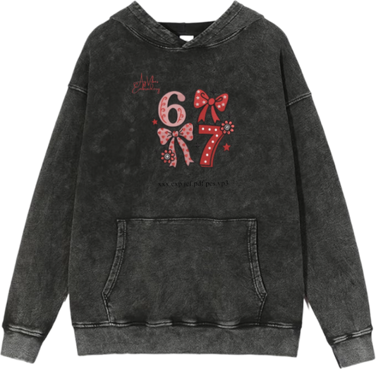 67 designs Oversize Hoodie Washed 10