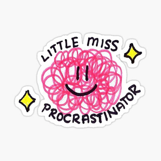 Sticker LITTLE MISS PROCRASTINATOR 10