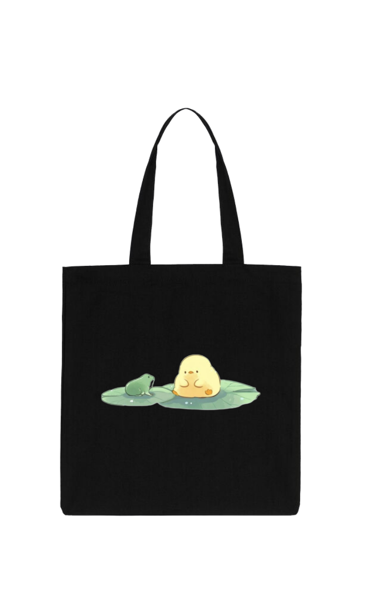 duck tote bag Black 10