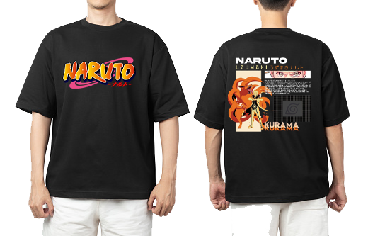 Naruto Shippuden t- shirt One Size Black Back 10