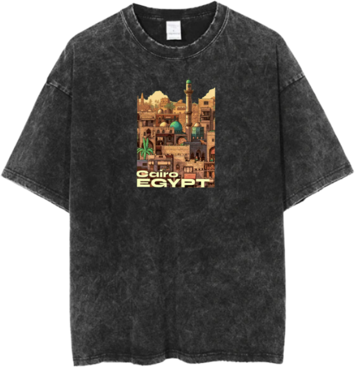 Egypt t- shirt Over Size Washed 10