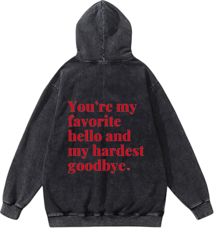 VaIentine coupIe Oversize  Hoodie Washed gray Back 10