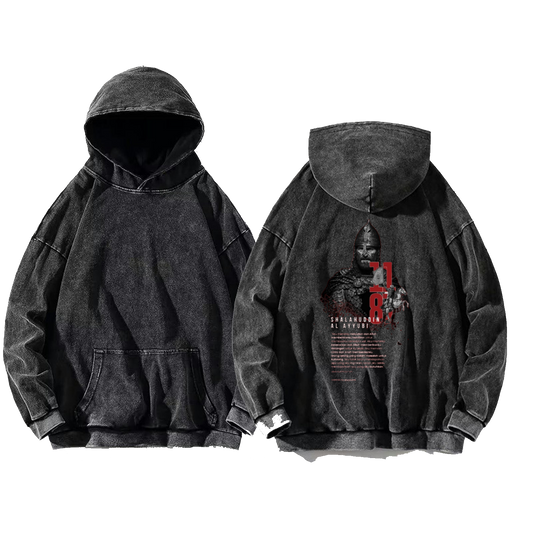 SHALAHUDDIN AL AYYUBI oversize hoodie Washed back 113