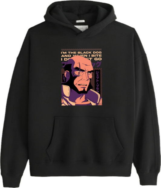 Cowboy Bebop Over Size hoodie Black 10