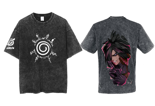 Naruto Shippuden t- shirt One Size Washed Back 9