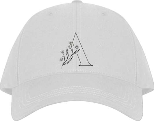 vector letter Baseball cap white A 10