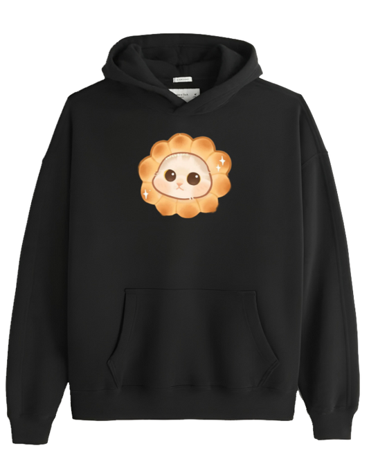 cat Oversize Hoodie Black 10