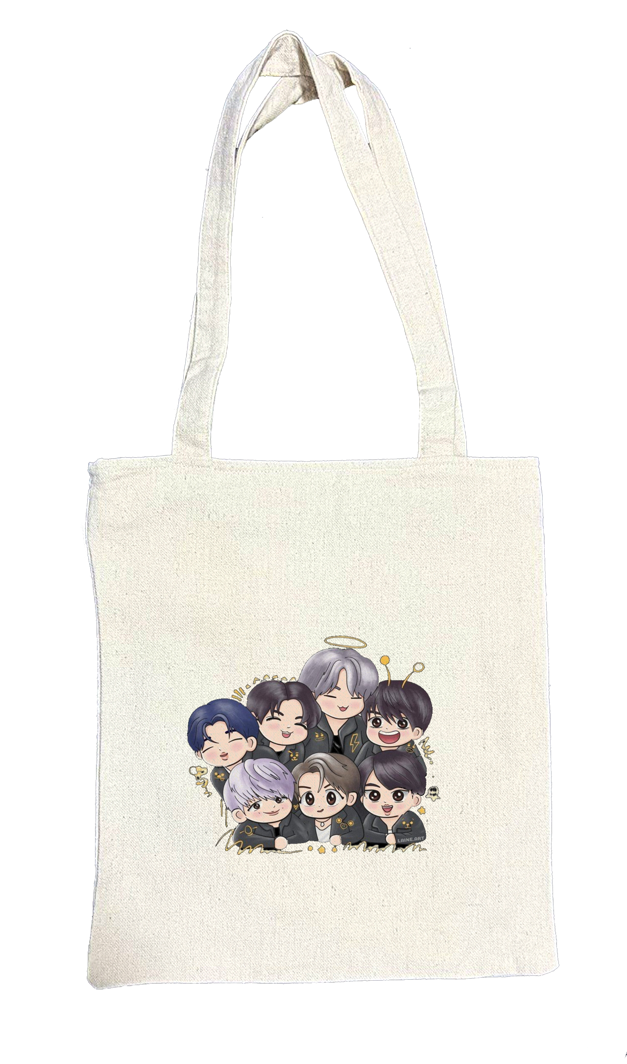 BTS tote bag beige 10