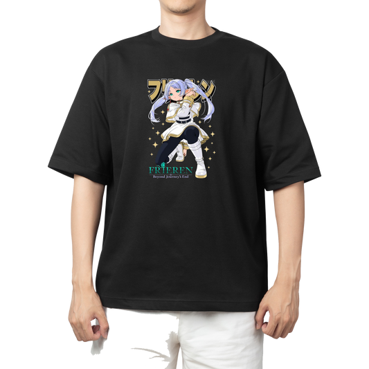 Frieren Beyond Journey's End t- shirt One Size Black 10