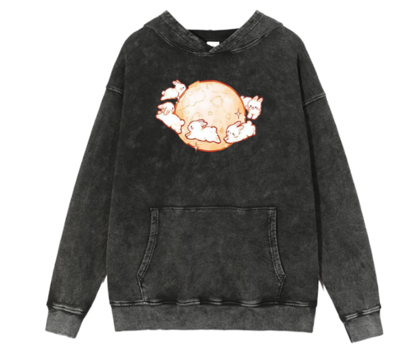 bunny Oversize Hoodie Washed 10