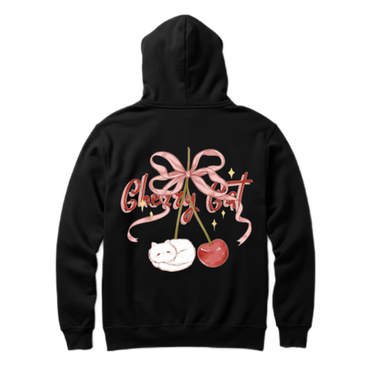 Very Cherry Social Club One Size hoodie Black Back 10
