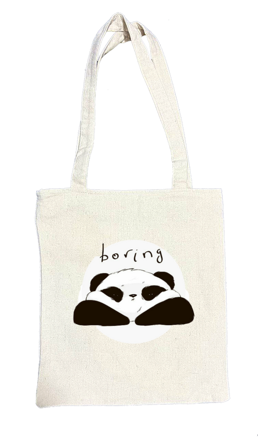PANDA tote bag beige 10