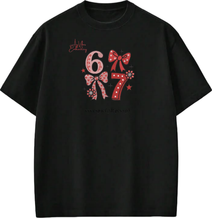 67 designs One Size t- shirt Black 10