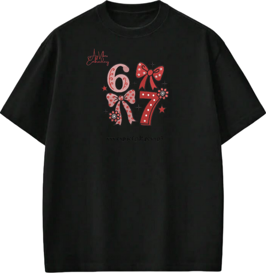 67 designs One Size t- shirt Black 10