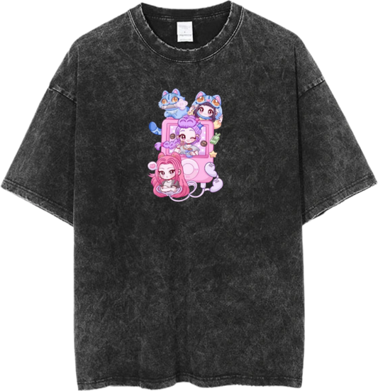 Hunterix kpop  t- shirt Washed  10